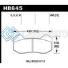 HAWK PERFORMANCE HB645U.490 WILWOOD DYNAPRO 6 (TYPE 6712) DTC-70 BRAKE PADS