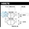 HAWK PERFORMANCE HB676F.780 06-10 BMW M5/M6 HPS STREET FRONT BRAKE PADS