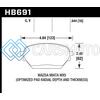HAWK PERFORMANCE HB691G.644 06-14 MAZDA MX-5 DTC-60 RACE FRONT BRAKE PADS