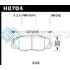 HAWK PERFORMANCE HB704F.692 09-10 PONTIAC VIBE 2.4L / 11-12 SCION TC HPS FRONT STREET BRAKE PADS