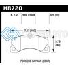 HAWK PERFORMANCE HB720Z.575 10-16 PORSCHE PANAMERA / 08-15 PORSCHE CAYENNE PERFORMANCE CERAMIC STREET FRONT BRAKE PADS