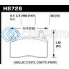 HAWK PERFORMANCE HB726N.582 10-17 CHEVROLET CAMARO HP+ COMPOUND FRONT BRAKE PADS