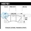 HAWK PERFORMANCE HB761B.593 10-13 PORSCHE PANAMERA / 15-17 PORSCHE MACAN TURBO HPS 5.0 FRONT BRAKE PADS