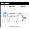 HAWK PERFORMANCE HB762B.634 2015 PORSCHE CAYENNE HPS 5.0 REAR BRAKE PADS