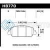 HAWK PERFORMANCE HB770B.624 13-17 HONDA ACCORD HPS 5.0 FRONT BRAKE PADS