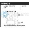 HAWK PERFORMANCE HB802G.661 15-17 FORD MUSTANG GT DTC-60 RACE FRONT BRAKE PADS