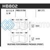 HAWK PERFORMANCE HB802U.661 15-17 FORD MUSTANG GT DTC-70 RACE FRONT BRAKE PADS