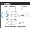 HAWK PERFORMANCE HB803N.639 16-17 FORD MUSTANG GT BREMBO PACKAGE HP PLUS REAR BRAKE PADS