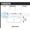 HAWK PERFORMANCE HB828Z.760 12-17 BMW M6 / 14-17 BMW M6 GRAN COUPE / 13-16 BMW M5 PERFORMANCE CERAMIC FRONT BRAKE PADS