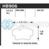 HAWK PERFORMANCE HB906B.634 02-10 PORSCHE 911 HPS 5.0 REAR BRAKE PADS