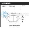HAWK PERFORMANCE HB909B.660 16-18 CHEVROLET CAMARO HPS 5.0 FRONT BRAKE PADS