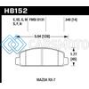 HAWK PERFORMANCE HB152F.540 MAZDA RX-7 HPS STREET FRONT BRAKE PADS