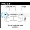 HAWK PERFORMANCE HB322P.717 CHEVY / GMC TRUCK / HUMMER SUPER DUTY STREET FRONT BRAKE PADS