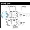HAWK PERFORMANCE HB638B.702 10-15 CHEVROLET CAMARO HPS 5.0 FRONT BRAKE PADS