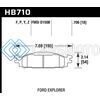HAWK PERFORMANCE HB710B.706 11-19 FORD EXPLORER / TAURUS HPS 5.0 FRONT BRAKE PADS