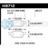 HAWK PERFORMANCE HB712F.680 13 FORD FOCUS HPS FRONT STREET BRAKE PADS