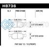 HAWK PERFORMANCE HB736D.629 14-16 FIAT 500 C FRONT ER-1 BRAKE PADS