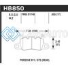 HAWK PERFORMANCE HB850Z.655 AUDI 14-19 PORSCHE 911 / 2016 CAYMAN / 17-19 PANAMERA PC REAR BRAKE PADS W/ CARBON CERAMICS