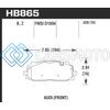 HAWK PERFORMANCE HB865Z.620 18-19 AUDI S5 PERFORMANCE CERAMIC STREET FRONT BRAKE PADS