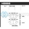 HAWK PERFORMANCE HB866Z.652 17-19 AUDI A4 / 18-19 AUDI A5 PERFORMANCE CERAMIC STREET REAR BRAKE PADS