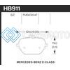 HAWK PERFORMANCE HB911B.654 17-18 MERCEDES-BENZ E43 AMG 4MATIC 3.0L/ 2018 MERCEDES-BENZ E400 HPS 5.0 STREET REAR BRAKE PADS