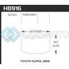 HAWK PERFORMANCE HB916B.740 2020 TOYOTA SUPRA / 19-20 BMW Z4 HPS 5.0 FRONT BRAKE PADS