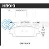 HAWK PERFORMANCE HB919Y.670 14-18 CHEVY SILVERADO STREET LTS REAR BRAKE PADS