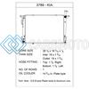 CSF 3789 15-20 KIA SEDONA 3.3L OEM PLASTIC RADIATOR