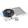CSF 7075 96-07 MITSUBISHI EVO 4/5/6/7/8/9 FULL-SLIM RADIATOR W/12IN FAN & SHROUD/-16AN & SLIP ON FITTING