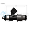 INJECTOR DYNAMICS 1300.48.14.14B.6 ID1300X INJECTORS - 48MM LENGTH - 14MM GREY TOP - 14MM LOWER O-RING - SET OF 6