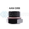 RADIUM ENGINEERING 20-1000-0406 4AN ORB SWIVEL BANJO TO 6AN MALE