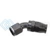 SNOW -10AN SNF-60145 45 DEGREE PTFE HOSE END (BLACK)