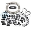 SNOW 8AN SNF-60801 BRAIDED STAINLESS PTFE FUEL LINE KIT - 30FT