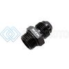 SNOW -8 SNF-60808 ORB TO -8AN STRAIGHT FITTING (BLACK)