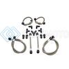 SNOW PERFORMANCE SNO-40045-BRD WATER QUAD NOZZLE STAINLESS STEEL BRAIDED LINE UPGRADE