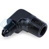 SNOW PERFORMANCE SNO-808-BRD 3/8IN NPT TO 4AN ELBOW WATER FITTING (BLACK)