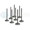 SUPERTECH TIVN-1031F-8 TOYOTA CELICA 2ZZ 34X5.48X111.25MM FLAT BLACK NITRIDE INTAKE VALVE - SET OF 8