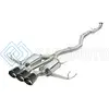 AFE 49-36623-C TAKEDA 3IN 304 SS CAT-BACK EXHAUST W/ CARBON FIBER TIPS 17-18 HONDA CIVIC TYPE R L4 2.0L (T)