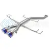 AFE 49-36626-L TAKEDA 2.5IN 304SS AXLE-BACK EXHAUST SYSTEM 17-19 HONDA CIVIC TYPE R L4-2.0L (T) - BL FLAME TIP
