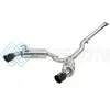 AFE 49-36701-B TAKEDA 3IN. TO 2.5IN. 304 SS C/B EXHAUST 08-15 MITSUBISHI LANCER EVO I4-2.0L (T) - BLACK TIPS