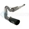 AFE 49-43041-B MACHFORCE XP EXHAUST CAT-BACK SS-409 4IN BLACK TIP 11-12 FORD F-150 ECOBOOST V6-3.5L (TT)