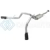 AFE 49-43070-B MACHFORCE XP EXHAUST 3IN SS DUAL SIDE EXIT CB W/ BLACK TIPS 15 FORD F150 ECOBOOST V6-2.7L/3.5L