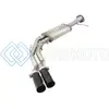 AFE 49-43071-B REBEL SERIES EXHAUST SS FRONT SIDE EXIT CB W/ BLACK TIPS 10-14 FORD F150 ECOBOOST V8 6.2L