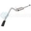 AFE 49-43073-B MACHFORCE XP EXHAUST 3IN-3.5IN SS SINGLE SIDE EXIT CB W/ BLACK TIPS 15 FORD F150 V8 5.0L CC/SB
