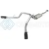 AFE 49-43074-B MACHFORCE XP EXHAUST 3IN SS DUAL SIDE EXIT CB W/ BLACK TIPS 2015 FORD F150 5.0L V8 CC/SB EC/LB