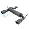 AFE 49-48061-B REBEL SERIES 2.5IN 409 SS AXLE-BACK EXHAUST W/ BLACK TIPS 2007+ JEEP WRANGLER (JK) V6 3.6L/3.8L