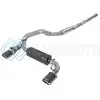 AFE 49-33103-C TAKEDA 3IN 304 SS CAT-BACK EXHAUST SYSTEM W/ CARBON FIBER TIPS 16-18 FORD FOCUS RS I4-2.3L (T)