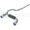 AFE 49-33103-L TAKEDA 3IN 304 SS CAT-BACK EXHAUST SYSTEM W/ BLUE FLAME TIP 16-18 FORD FOCUS RS I4-2.3L (T)