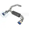 AFE 49-33104-L TAKEDA 3IN 304 SS AXLE-BACK EXHAUST SYSTEM W/ BLUE FLAME TIP 16-18 FORD FOCUS RS 2.3L (T)