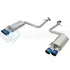 AFE 49-36037-L TAKEDA 16-17 LEXUS RC 200T 2.0L (T) 2IN. SS AXLE-BACK EXHAUST SYSTEM W/POLISHED BLUE TIPS